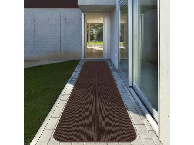 Bittersweet Brown Skid-Resistant Carpet Runner E9708