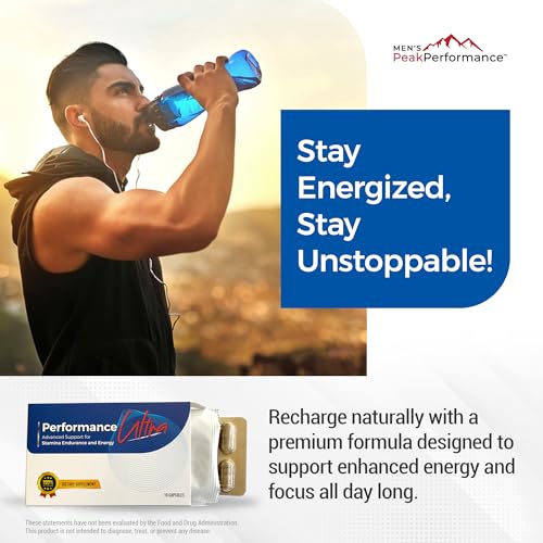 Men’s Endurance Formula Supplement with Horny Goat Weed, Ashwagandha, Tongkat Ali & Maca, 10 Capsules Q158