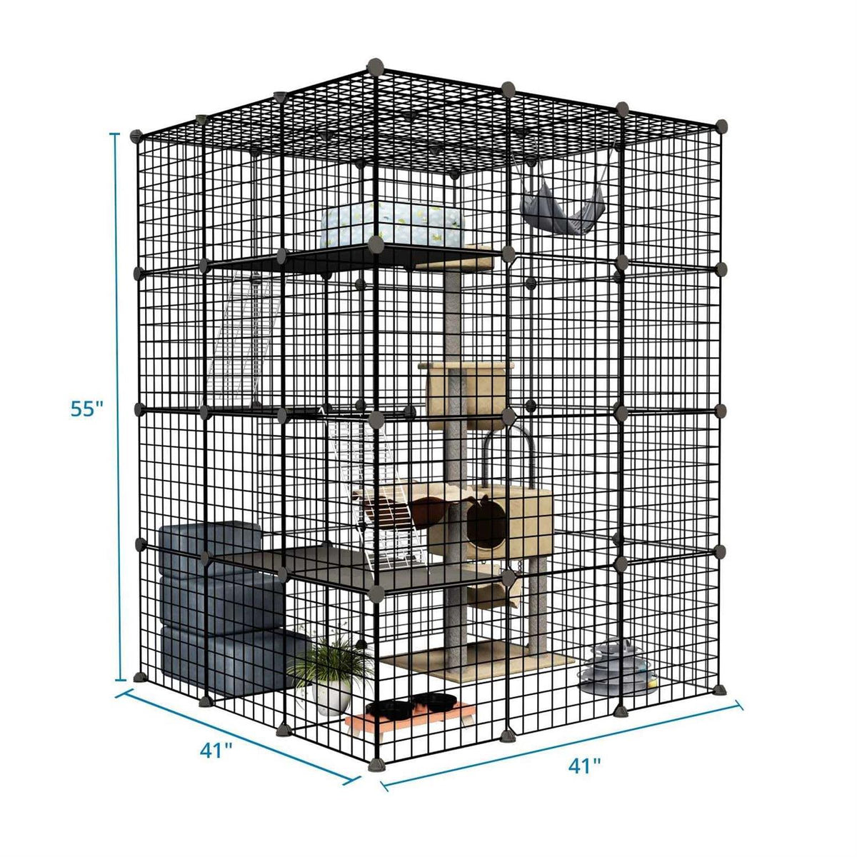 Outdoor Cat House Enclosure with Large Enter Door R773519