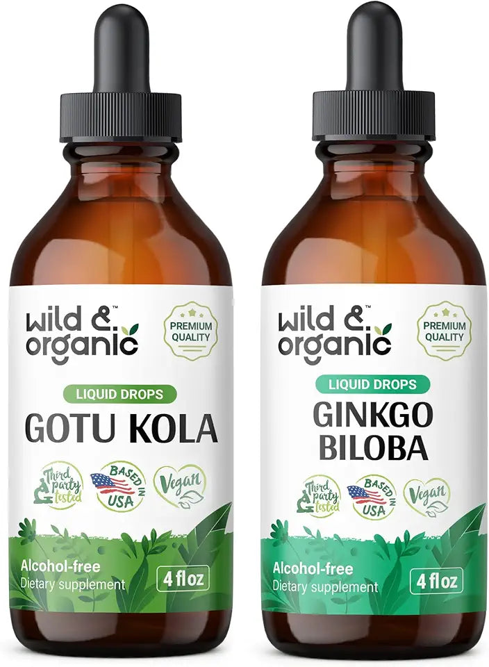 Gotu Kola Tincture 4 fl oz & Ginkgo Biloba Tincture 4 fl oz L29625