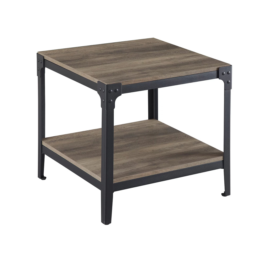 Grey Wash Set of 2 End Tables V8483