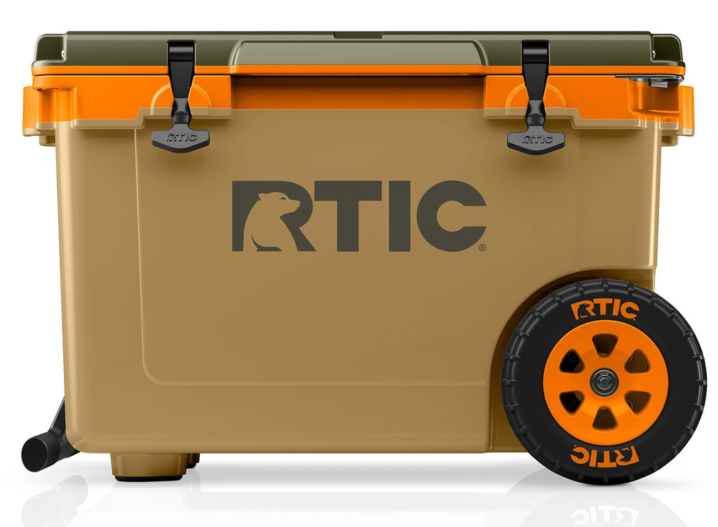 52 QT Wheeled Hard-Sided Ice Chest Cooler E2574