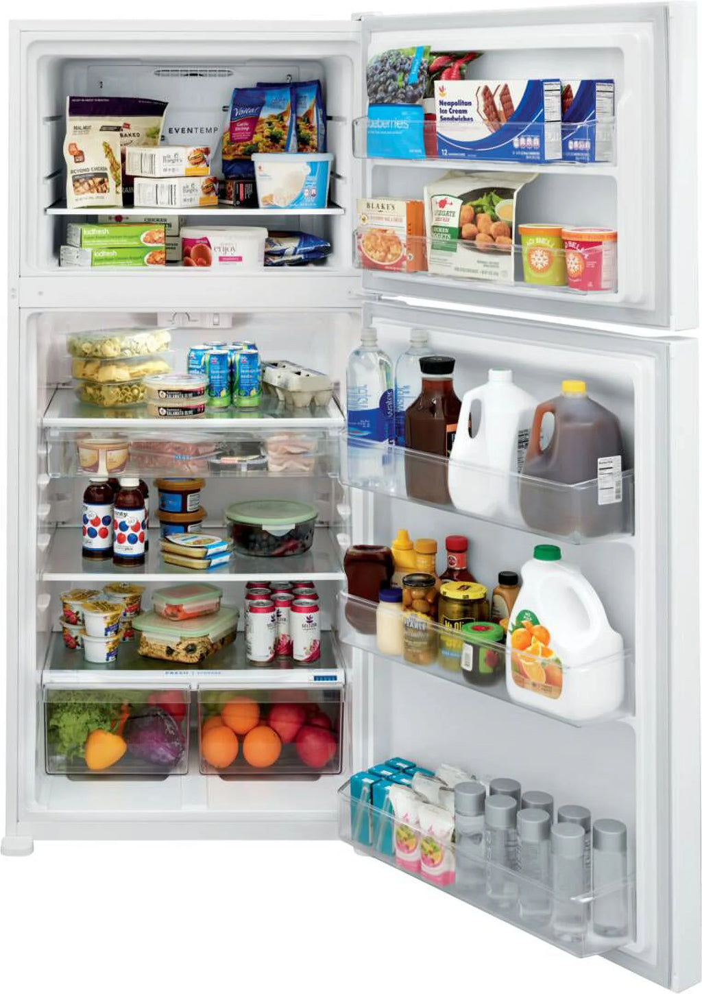 White 20 cu. ft. Top Freezer Refrigerator I884