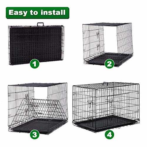 24 30 36 42 48 Inch Folding Wire Dog Crate W79216