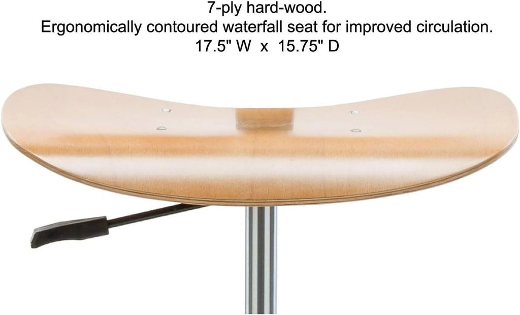 Wood Rolling Pneumatic Chair K6866