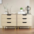 3 Drawer Black Dresser F7444
