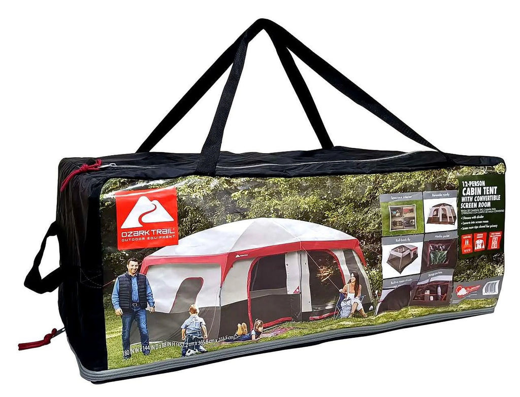 12-Person Cabin Tent with Convertible Screen Room P4169