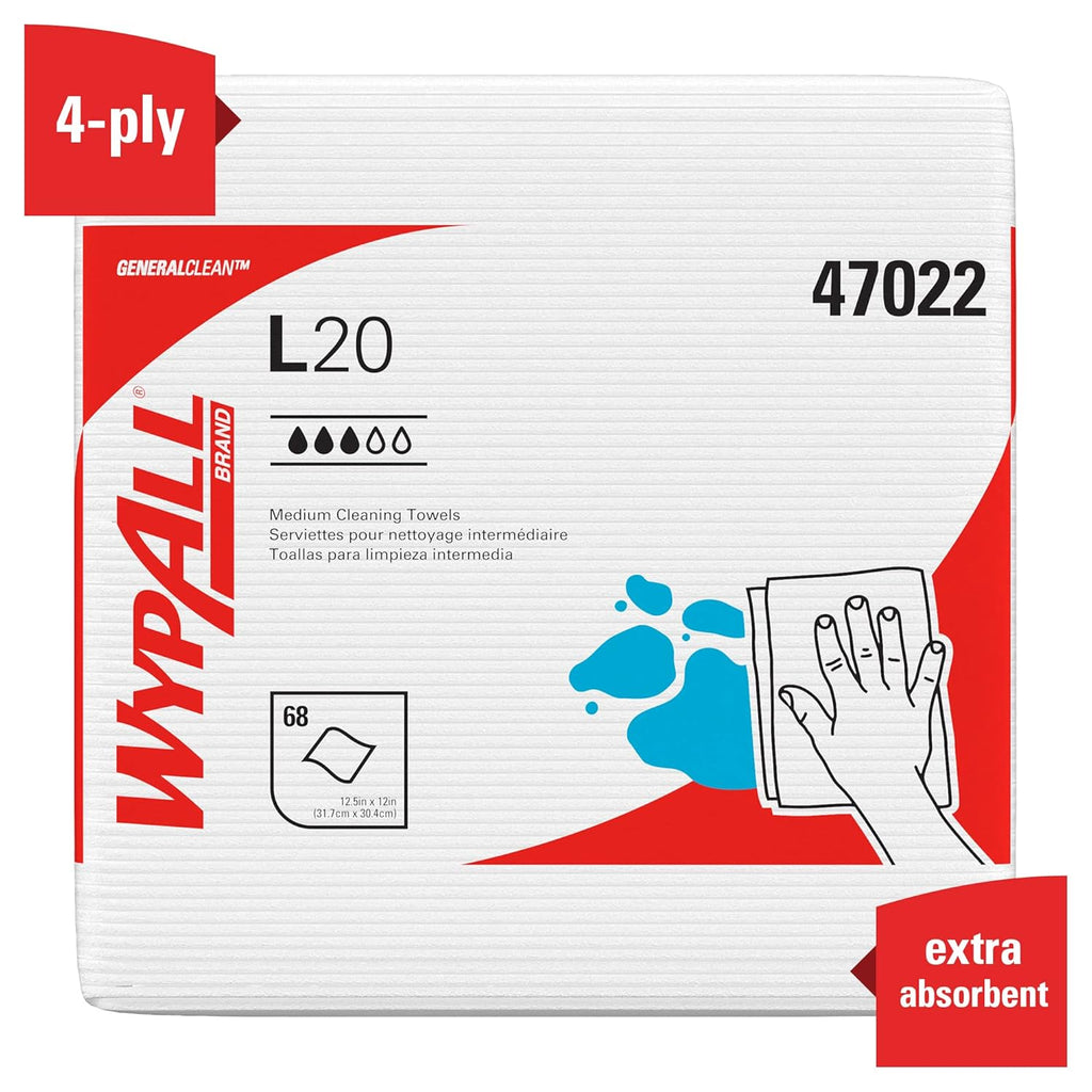 White 4-Ply Cleaning Cloths L2680
