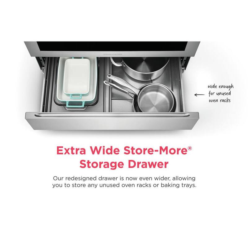 5-Element Slide-In Electric Range with Convection in Stainless Steel R10322