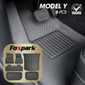 All Weather TPE Floor Mats Cargo Liner Trunk Mats 6 Pieces A534