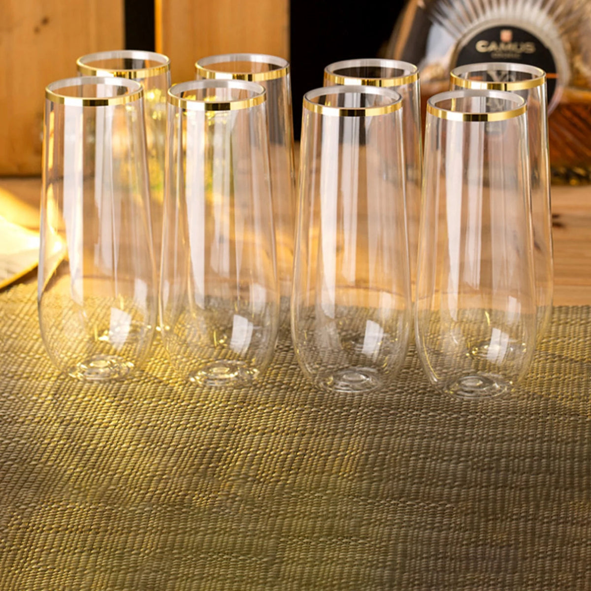 24Pcs 9oz Clear Champagne Glasses O10127