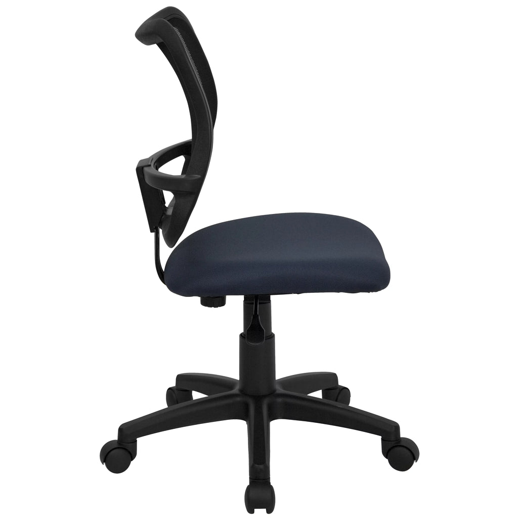 Navy Blue Mesh Swivel Task Office Chair I94009