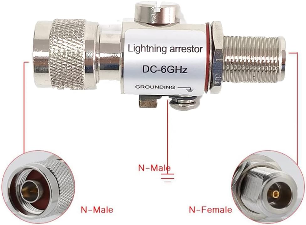 8dBi LoRa Antennas 915MHz Kits 16 ft RG58 50Ohm RP-SMA Lightning Arrester D8677