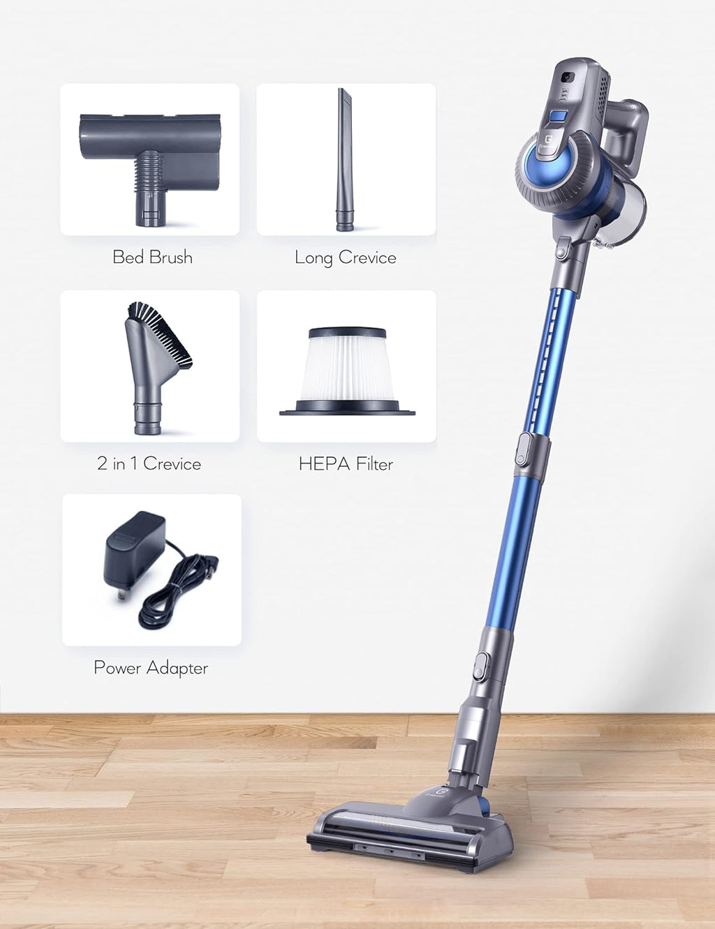 Cordless Stick Vacuum Cleaner 4 in 1 23000PA 200W T8634