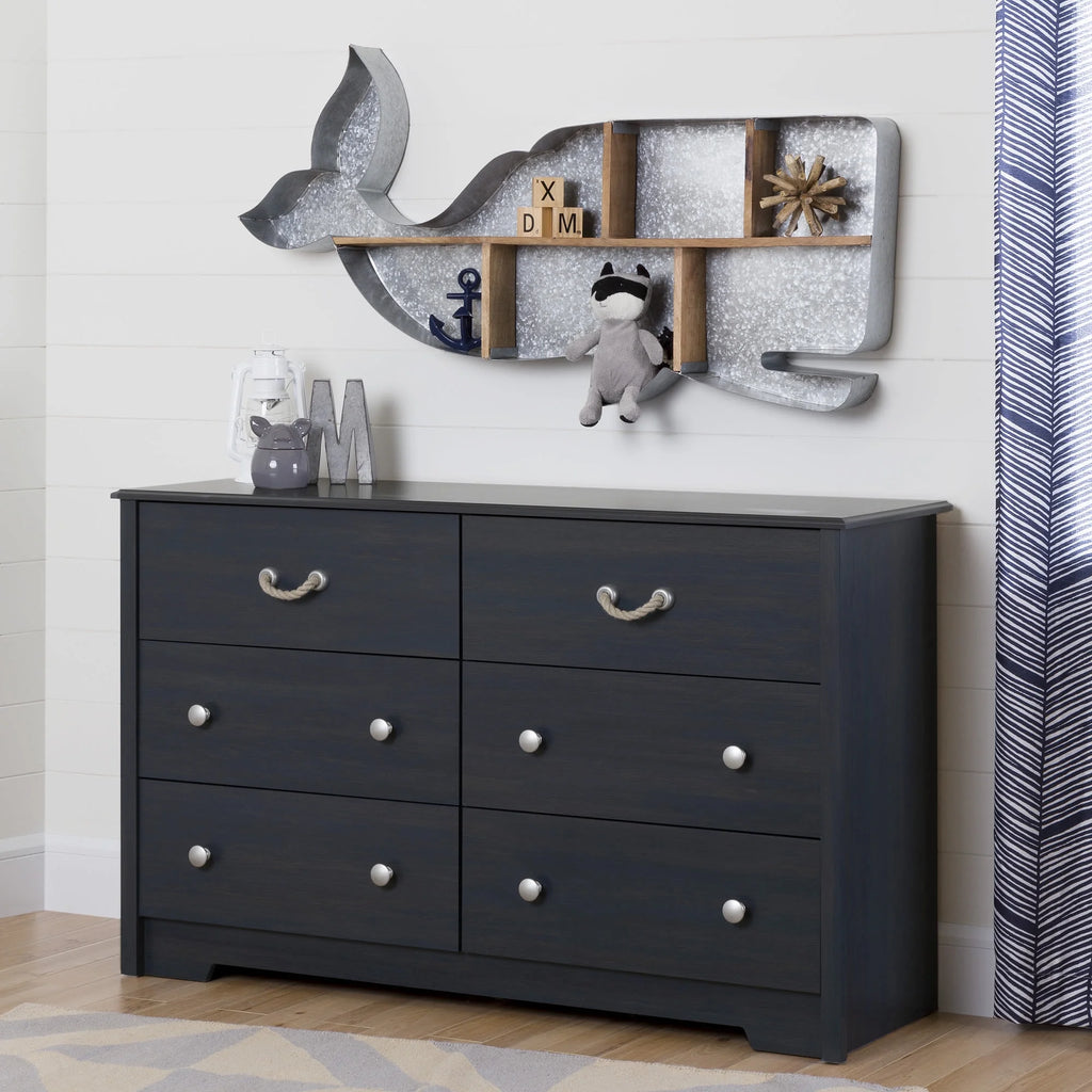 6 Drawer Double Dresser E801