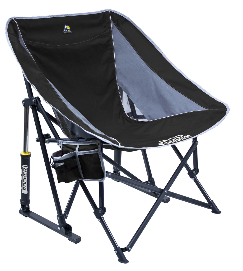 Black Foldable Rocking Camp Chair J5517