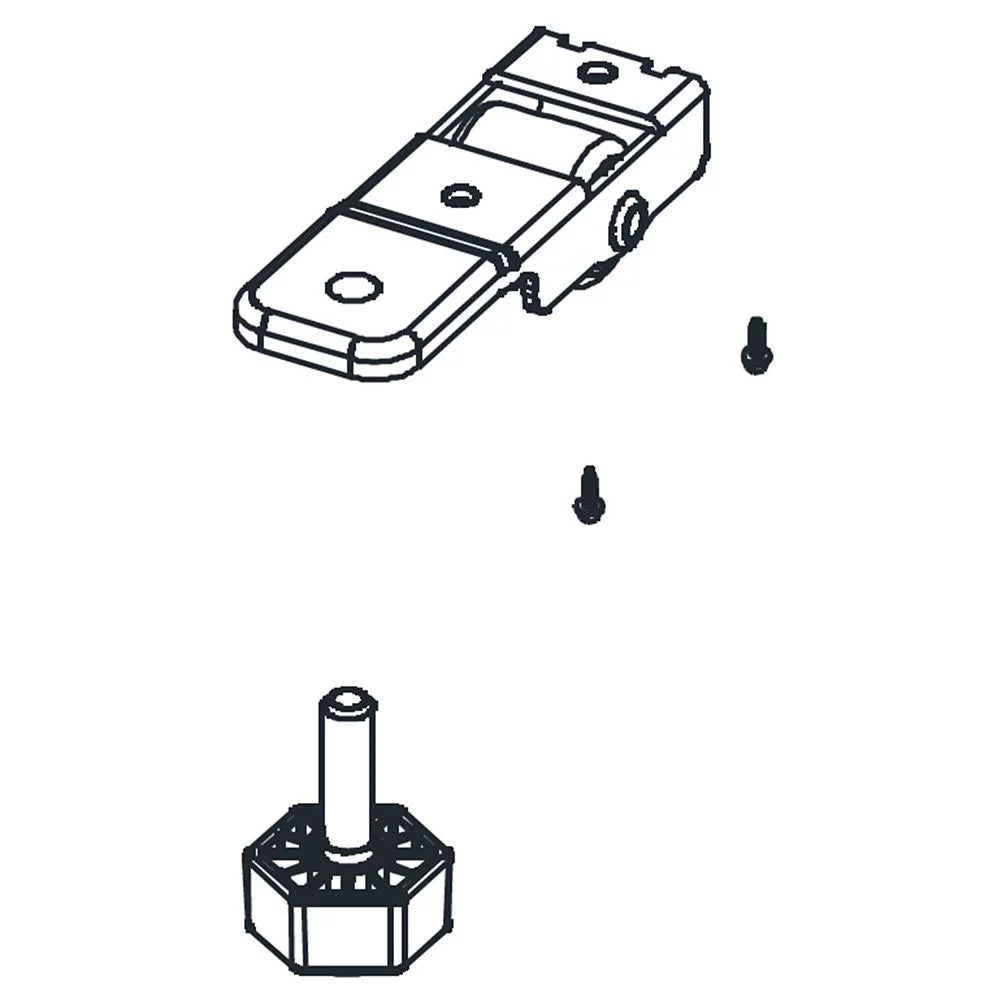 Refrigerator Leveling Leg and Bracket C4931