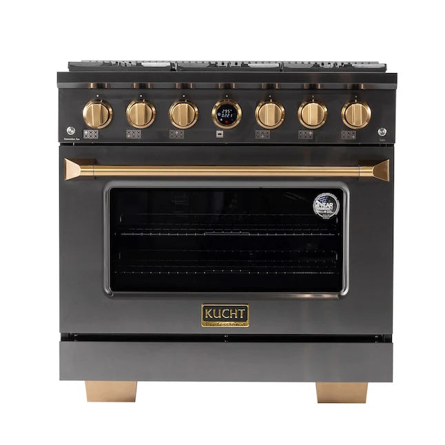 36 5.2 cu. ft. 6 Burner Natural Gas Dual Fuel Range Stainless Steel B63519