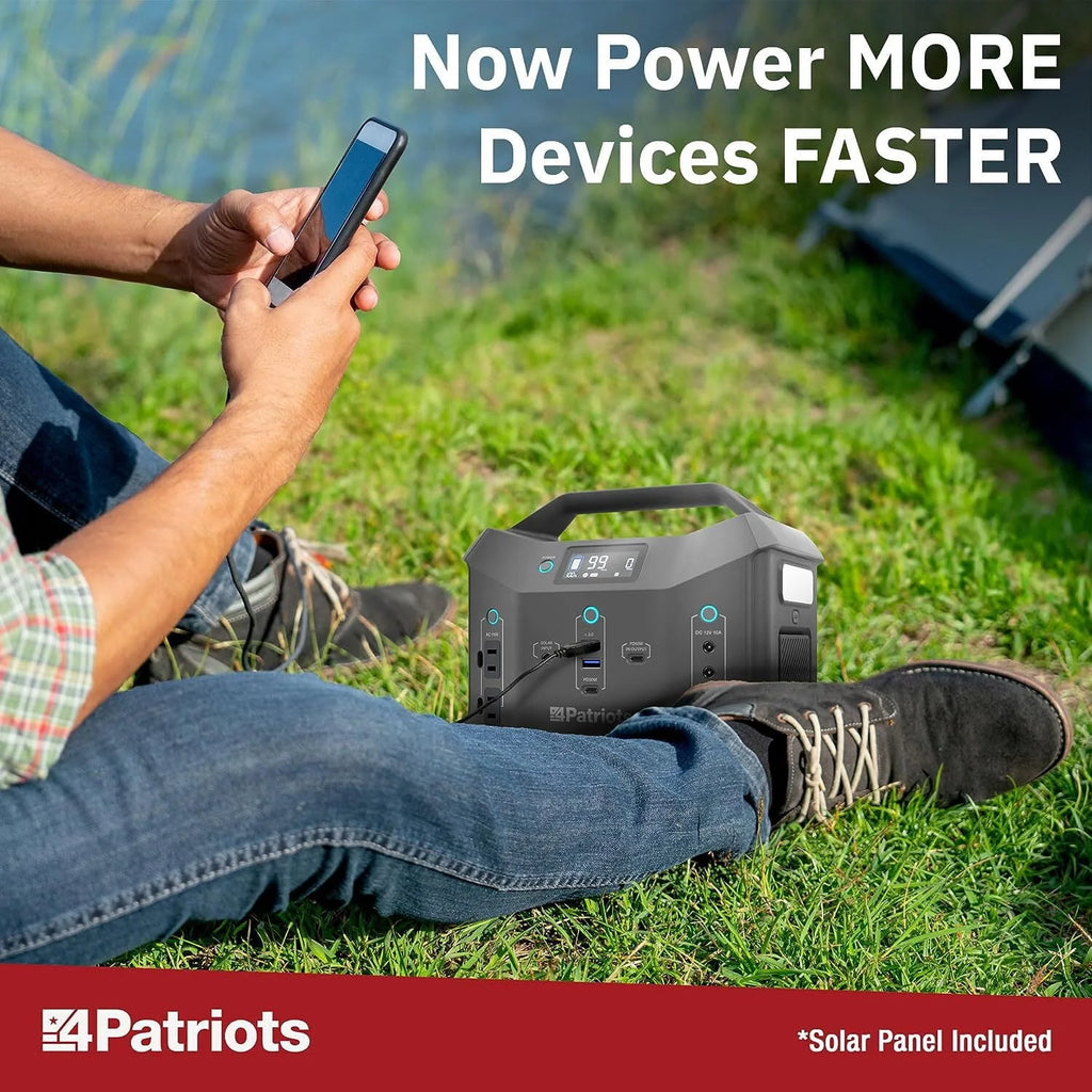 300wH Portable Power Station with 40 Watt Solar Panel F10180