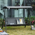 3-Person Porch Patio Swing with Tilt Canopy I69614