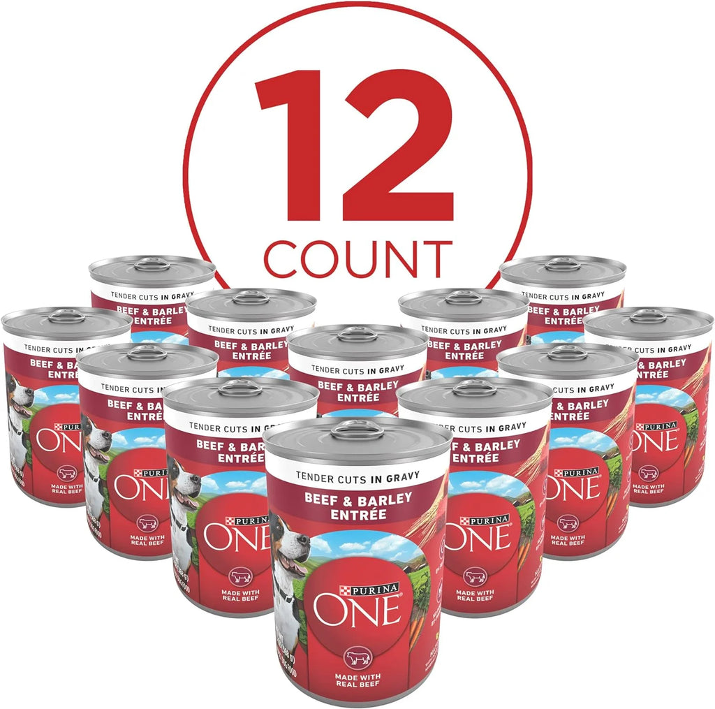 Beef and Barley Entree in Gravy Wet Dog Food 13 oz Cans Z3852
