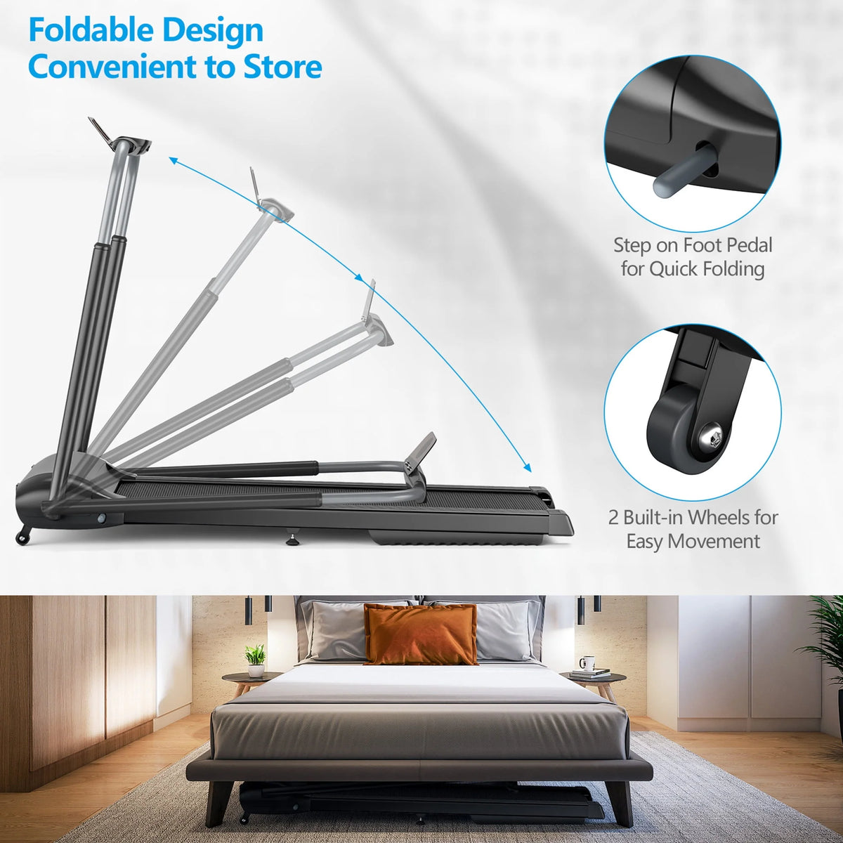 Folding Electric Treadmill F540877
