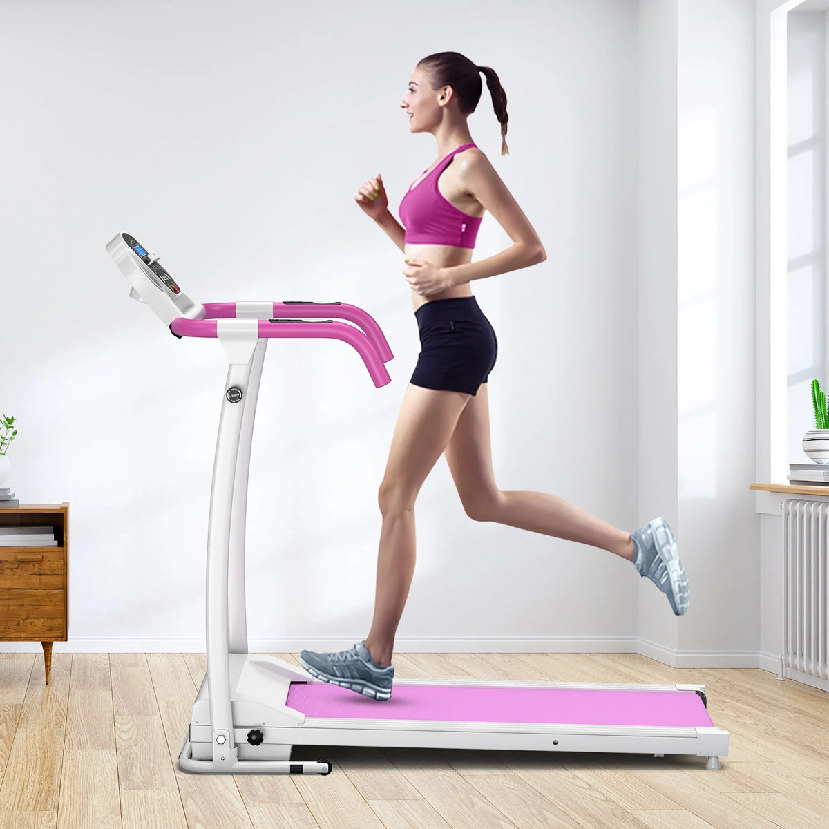 800W Folding Electric Treadmill Q77887