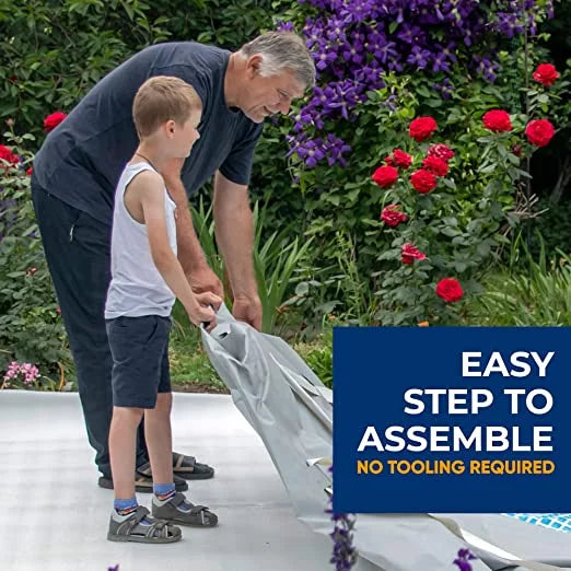 Rectangle Above Ground Pool Set with Ladder R90835