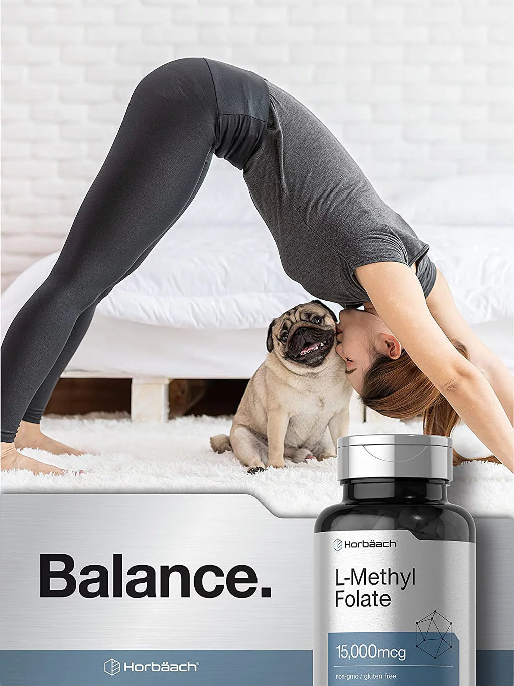 15000 mcg 120 Capsules L Methylfolate L8135