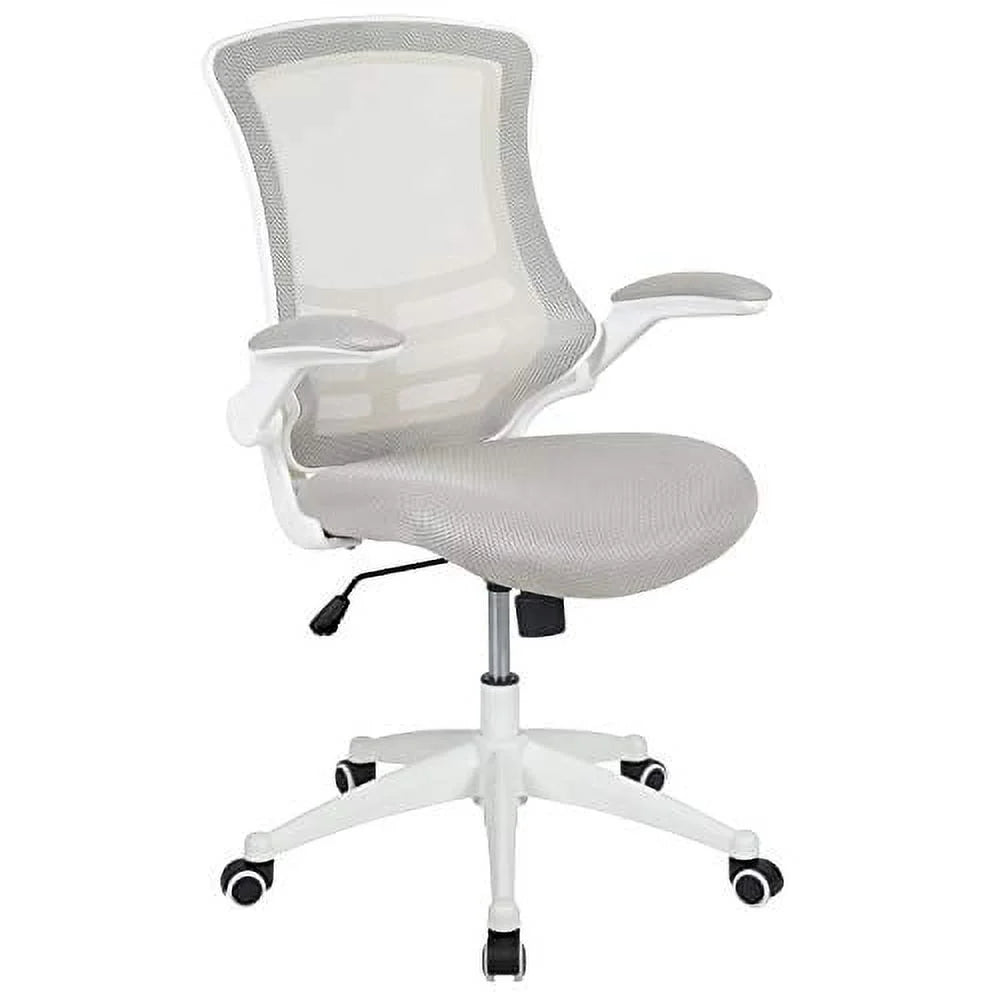 Ergonomic Mid-Back Gray Mesh Office Chair B19472