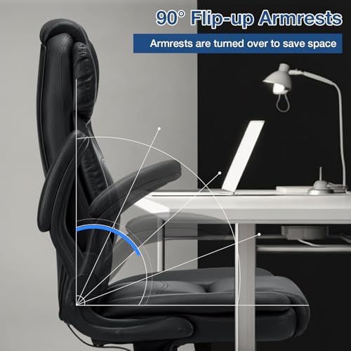 Big and Tall 450lbs Leather Ergonomic Office Chair B25522