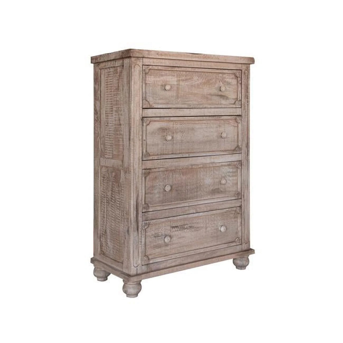 Natural Solid Wood Four Drawer Chest C4472