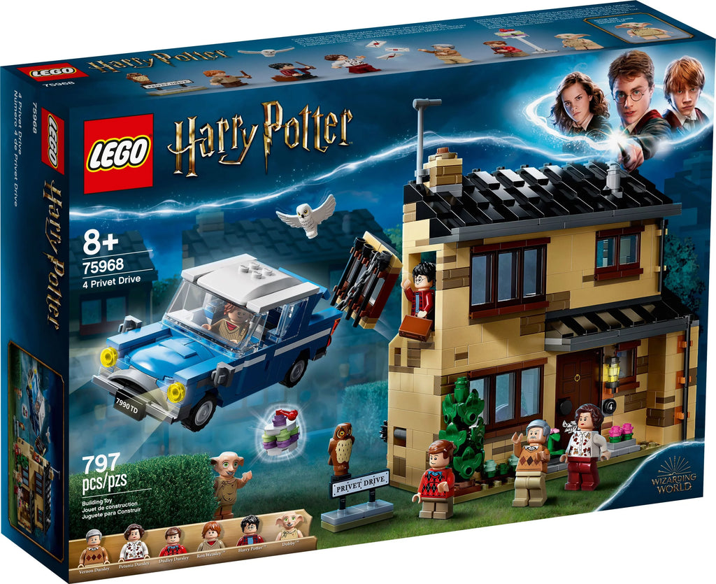 House and Flying Car Toy with Minifigures Y33450