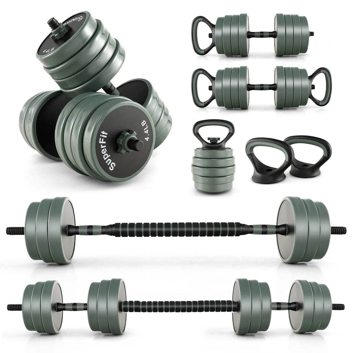 4 in 1 Adjustable 47lbs Dumbbell Set L3889