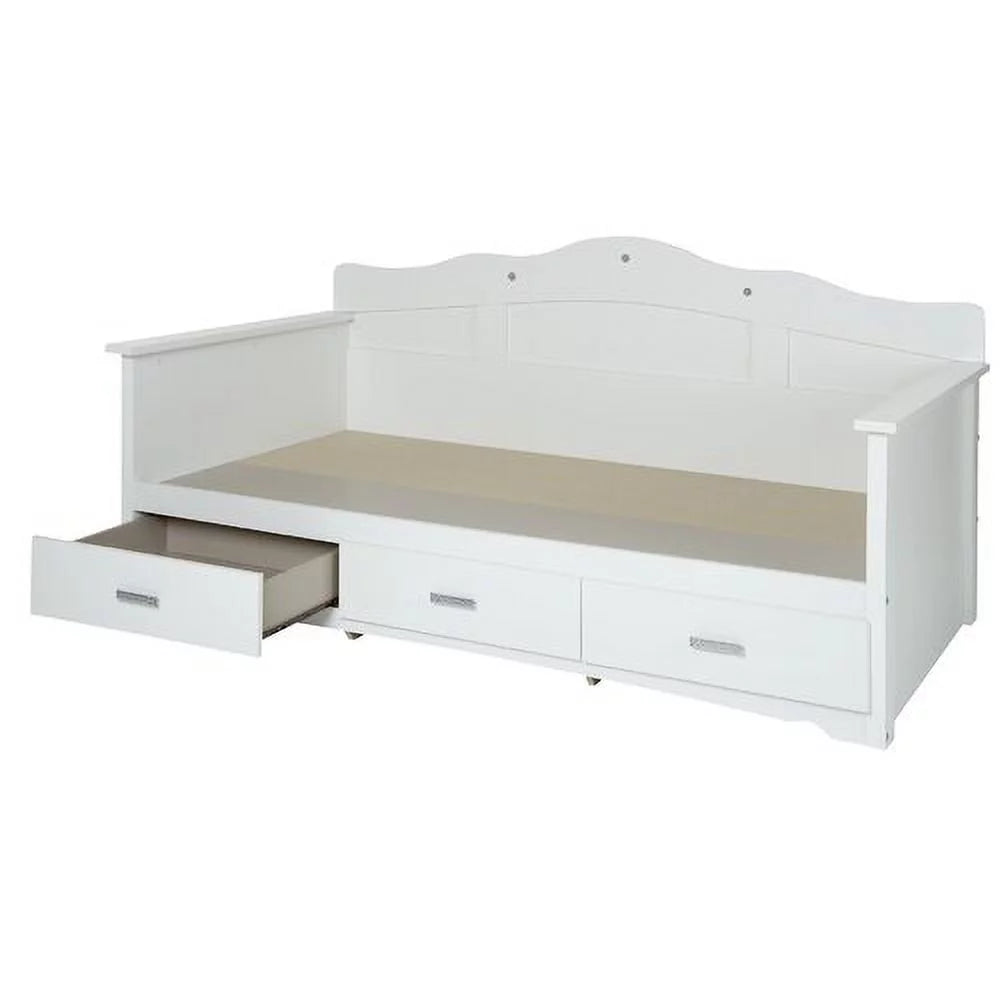 White Twin Daybed with Storage F151