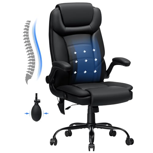 Big and Tall 450lbs Leather Ergonomic Office Chair B25522