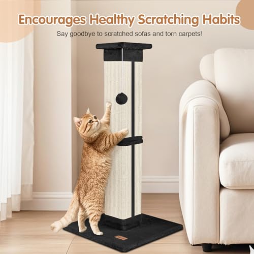 33 inch Grey Cat Scratching Post R93914