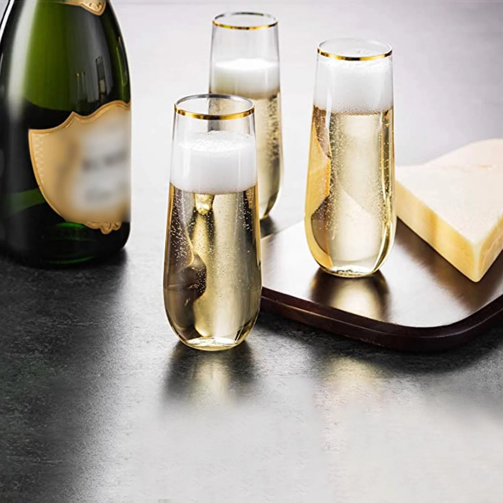 24Pcs 9oz Clear Champagne Glasses O10127