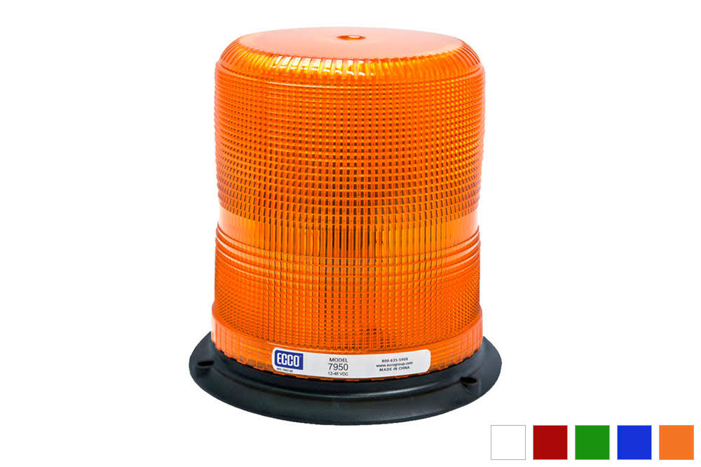 LED Beacon 12-48VDC Vacuum Mount 7in Blue P351
