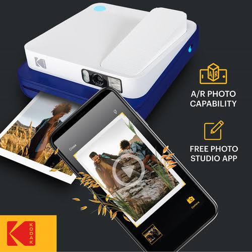 Instant Print Digital Camera Blue X7246