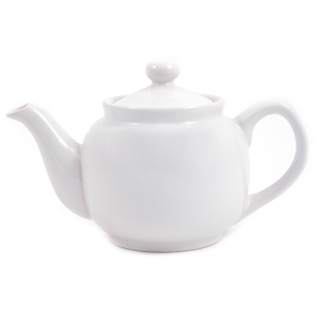 White 2 Cup Teapot V5383