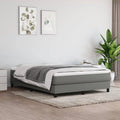 Full Size Fabric Platform Bed Frame with Wooden Slat Support B275696