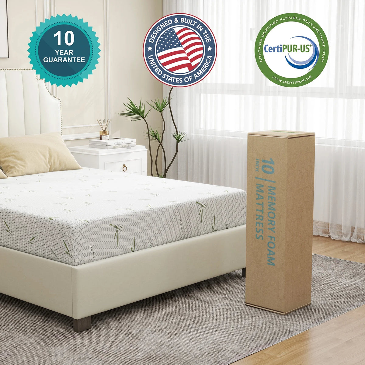 6 inch Gel Memory Foam Twin Mattress G5369