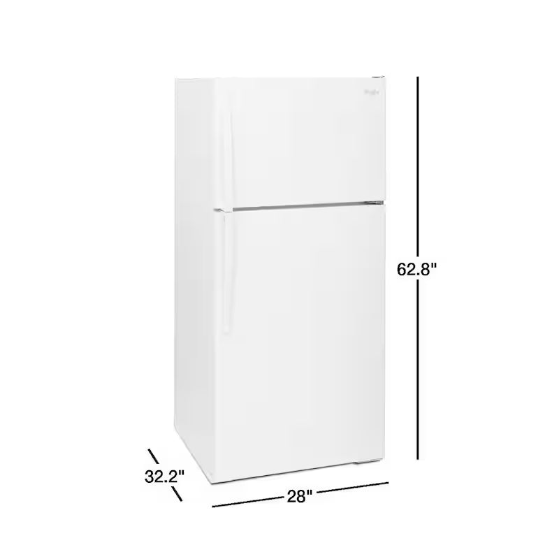 14.3 cu. ft. Top Freezer Refrigerator in White E67002