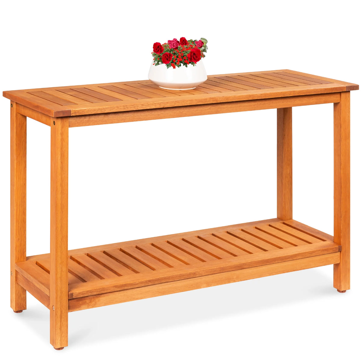 48in 2-Shelf Wooden Console Table C21062