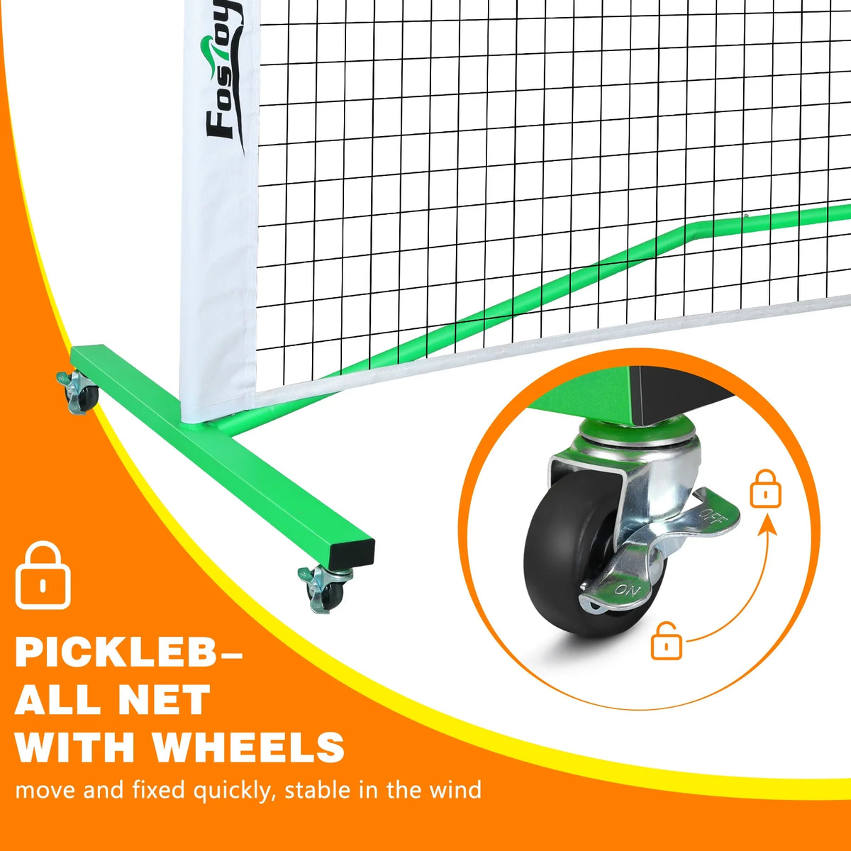 22 ft Portable Pickleball Net Set with Carrying Bag V85978
