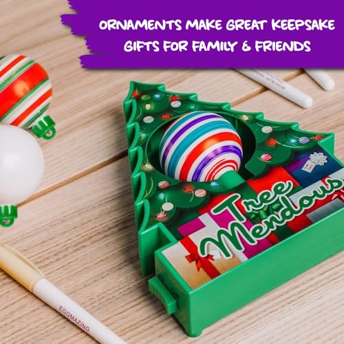 Christmas Tree DIY Ornament Decorating Kit with 8 Colorful Markers C532593