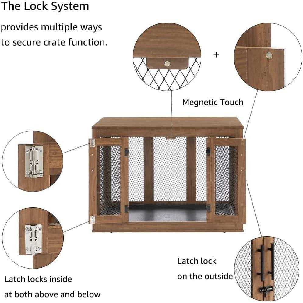 Furniture Style Dog Crate with Tray N195