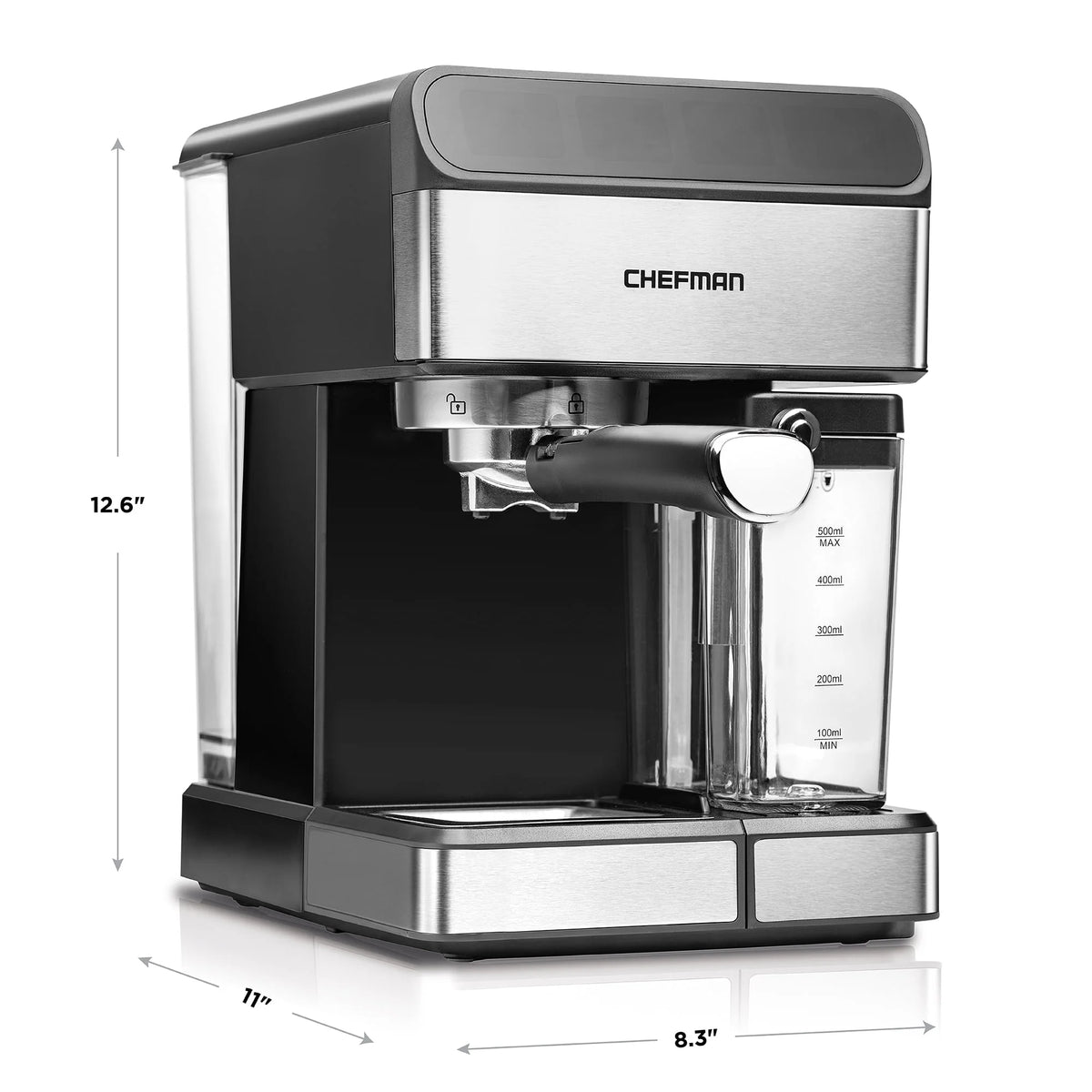 6-in-1 Digital Espresso Machine with Milk Frother W414