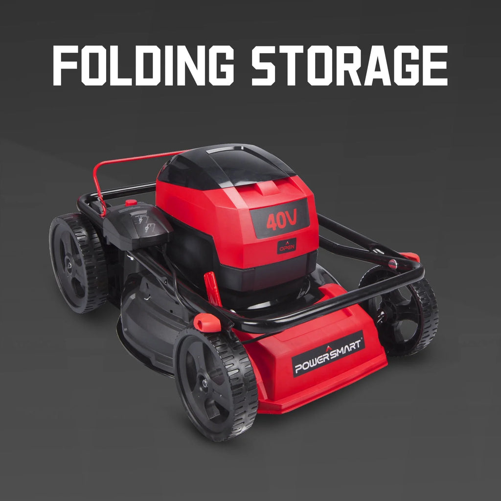 40V 17-inch Cordless Brushless Electric Push Lawn Mower O527840